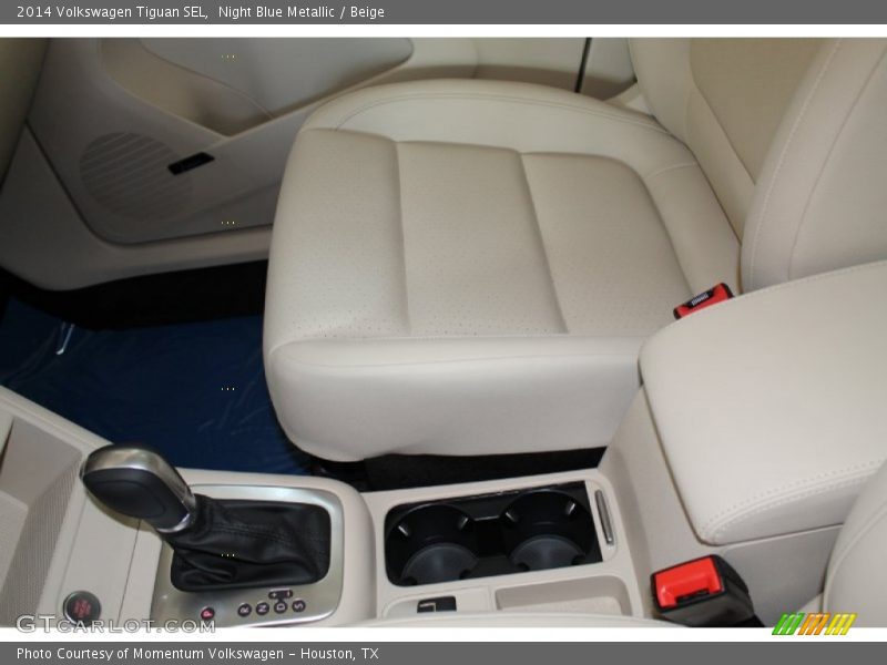 Night Blue Metallic / Beige 2014 Volkswagen Tiguan SEL