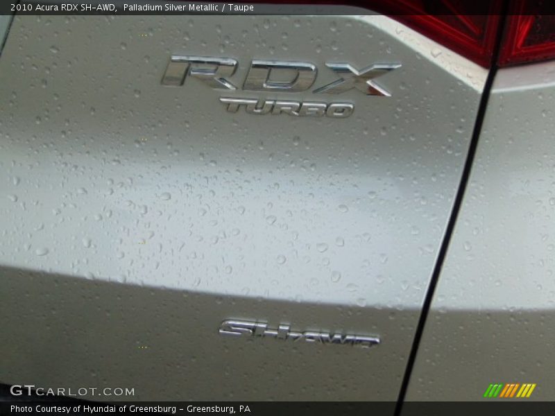 Palladium Silver Metallic / Taupe 2010 Acura RDX SH-AWD