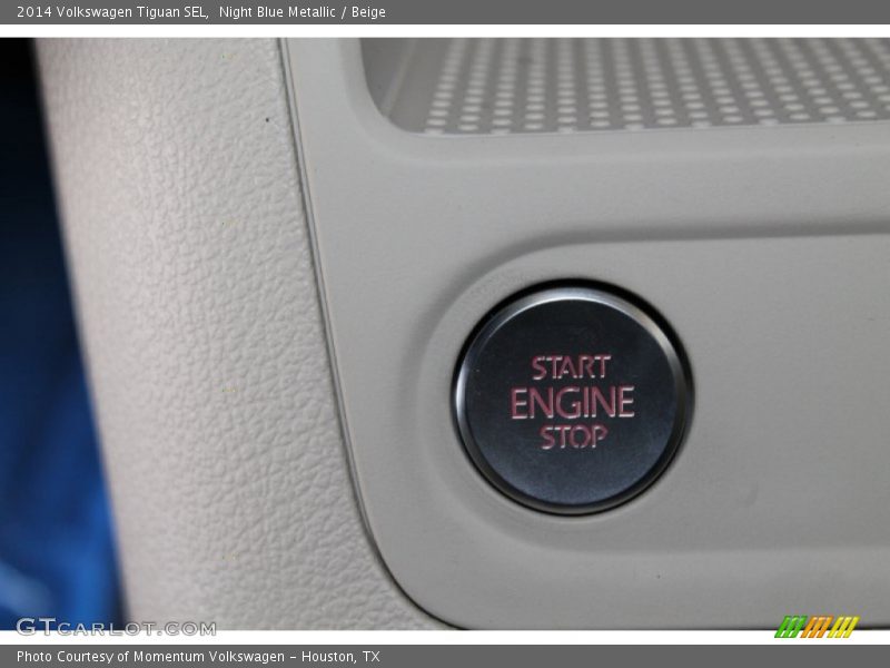 Night Blue Metallic / Beige 2014 Volkswagen Tiguan SEL