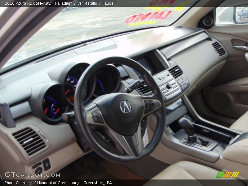Palladium Silver Metallic / Taupe 2010 Acura RDX SH-AWD
