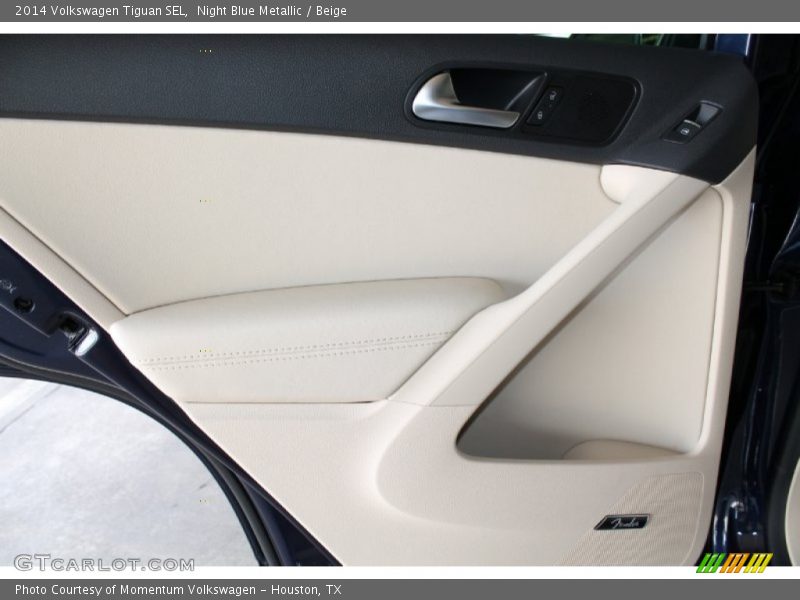 Night Blue Metallic / Beige 2014 Volkswagen Tiguan SEL
