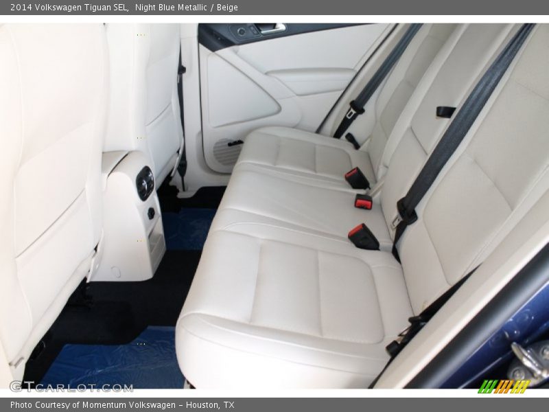 Night Blue Metallic / Beige 2014 Volkswagen Tiguan SEL