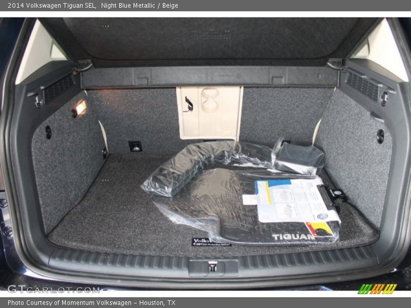 Night Blue Metallic / Beige 2014 Volkswagen Tiguan SEL