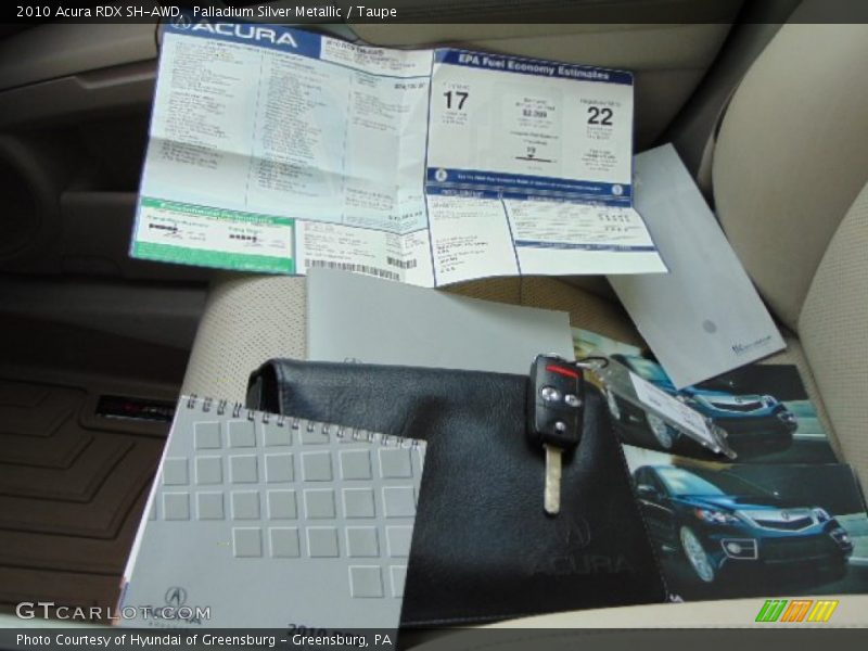 Palladium Silver Metallic / Taupe 2010 Acura RDX SH-AWD