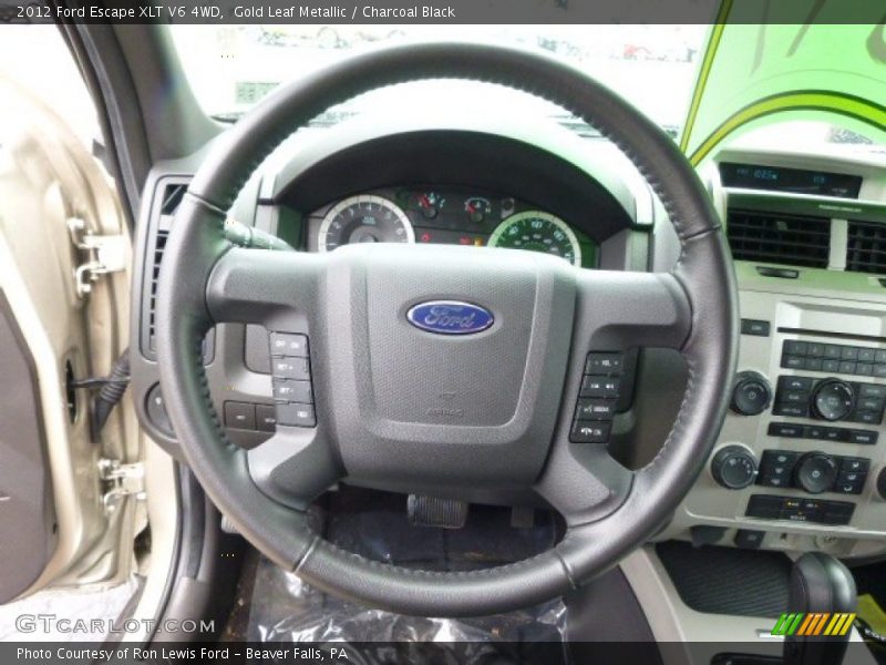 Gold Leaf Metallic / Charcoal Black 2012 Ford Escape XLT V6 4WD