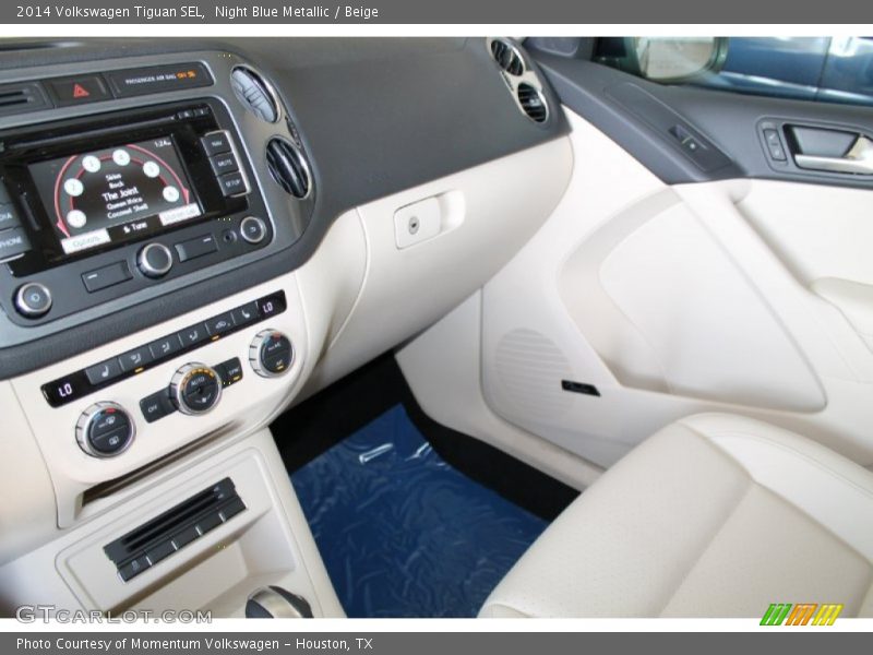 Night Blue Metallic / Beige 2014 Volkswagen Tiguan SEL