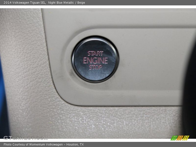 Night Blue Metallic / Beige 2014 Volkswagen Tiguan SEL