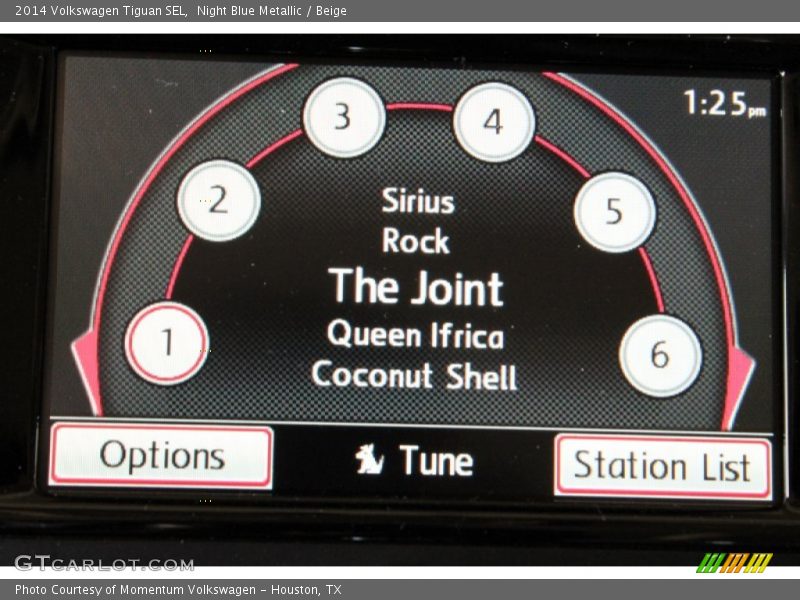 Night Blue Metallic / Beige 2014 Volkswagen Tiguan SEL