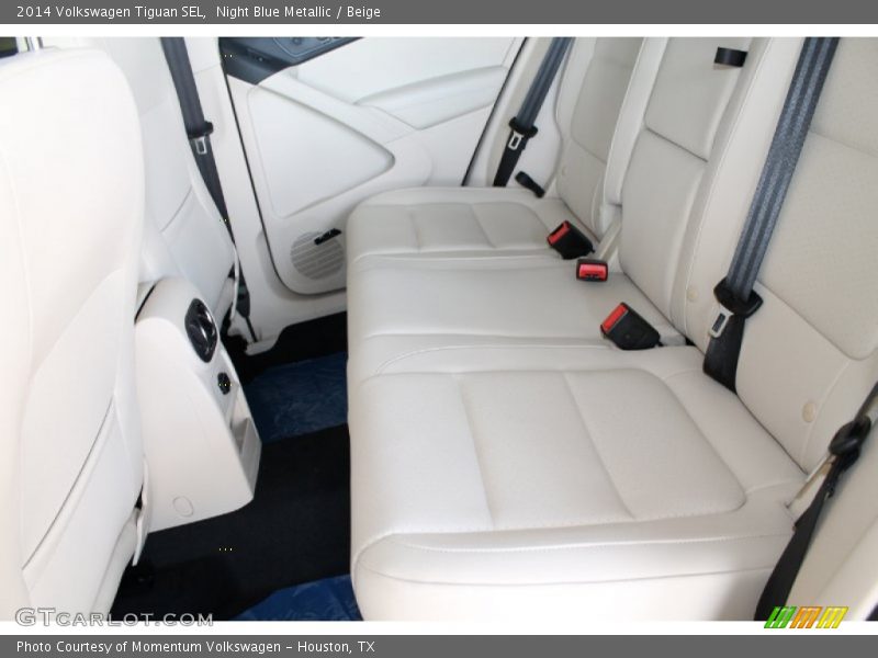 Night Blue Metallic / Beige 2014 Volkswagen Tiguan SEL