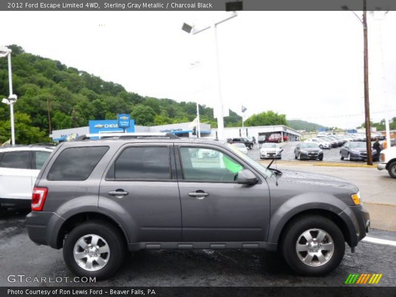 Sterling Gray Metallic / Charcoal Black 2012 Ford Escape Limited 4WD