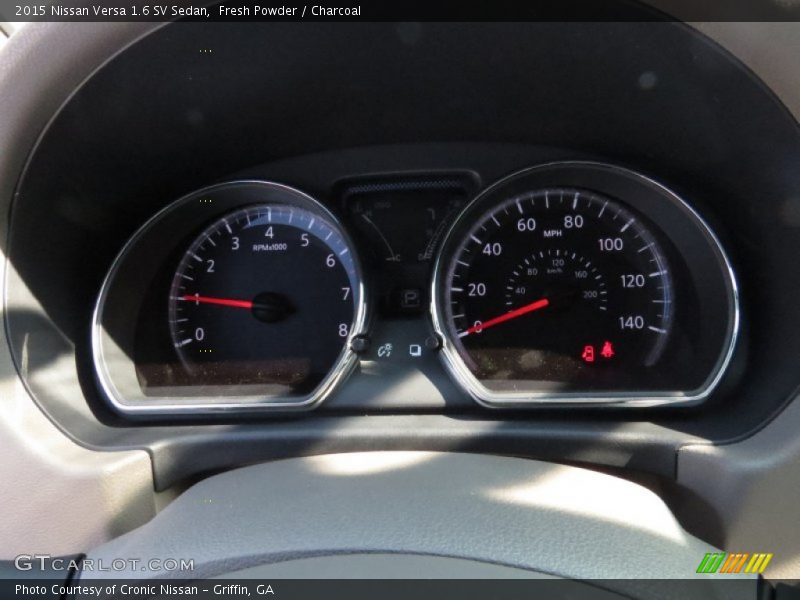 Fresh Powder / Charcoal 2015 Nissan Versa 1.6 SV Sedan