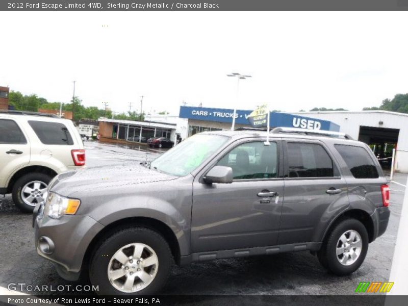 Sterling Gray Metallic / Charcoal Black 2012 Ford Escape Limited 4WD