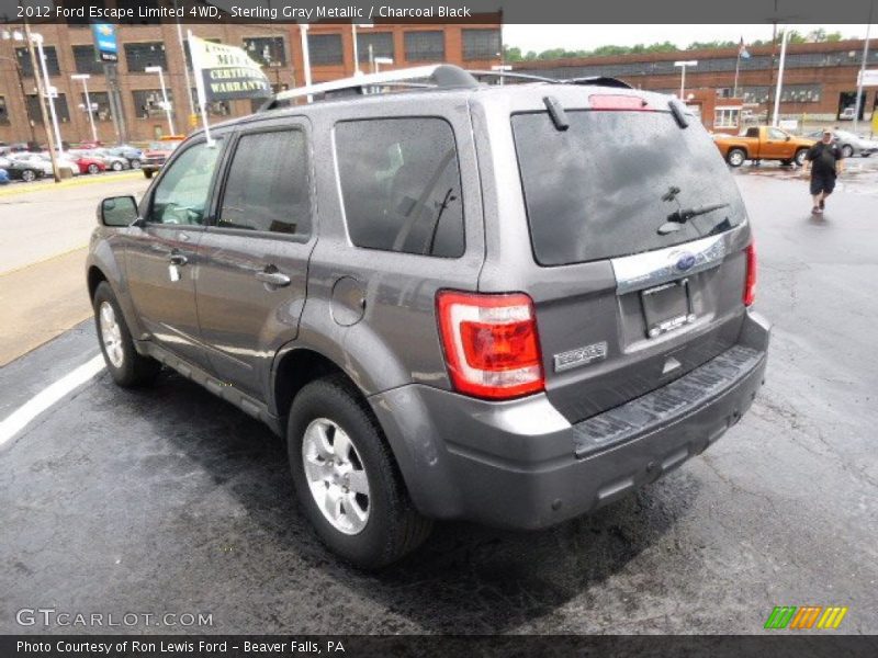 Sterling Gray Metallic / Charcoal Black 2012 Ford Escape Limited 4WD