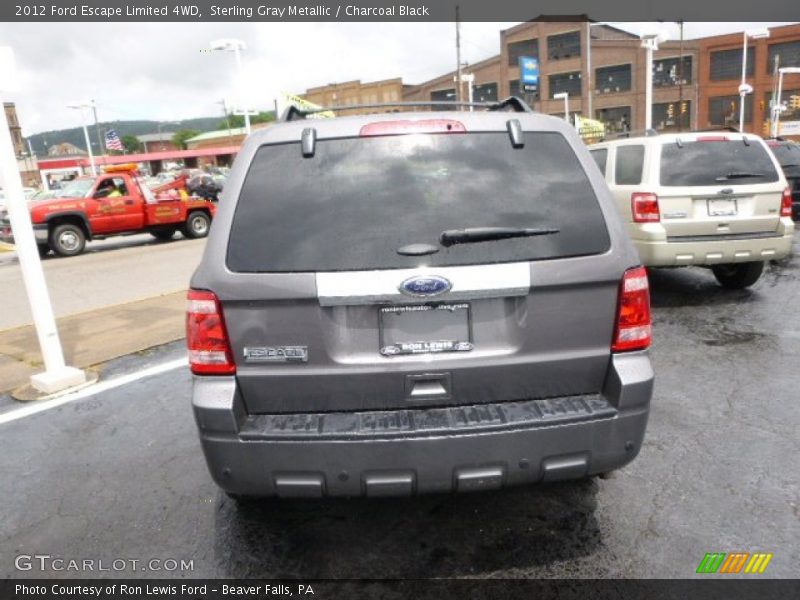 Sterling Gray Metallic / Charcoal Black 2012 Ford Escape Limited 4WD