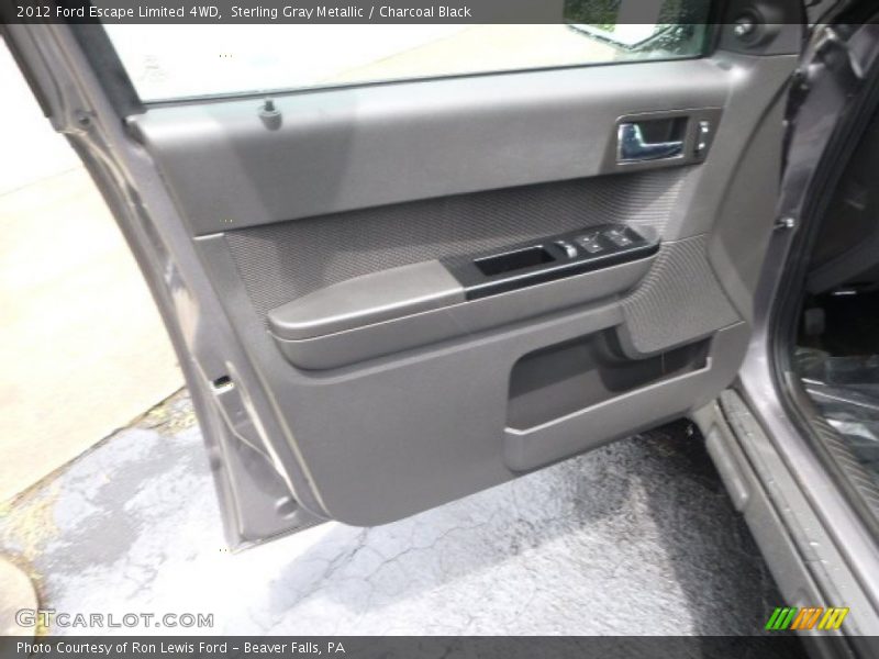 Sterling Gray Metallic / Charcoal Black 2012 Ford Escape Limited 4WD