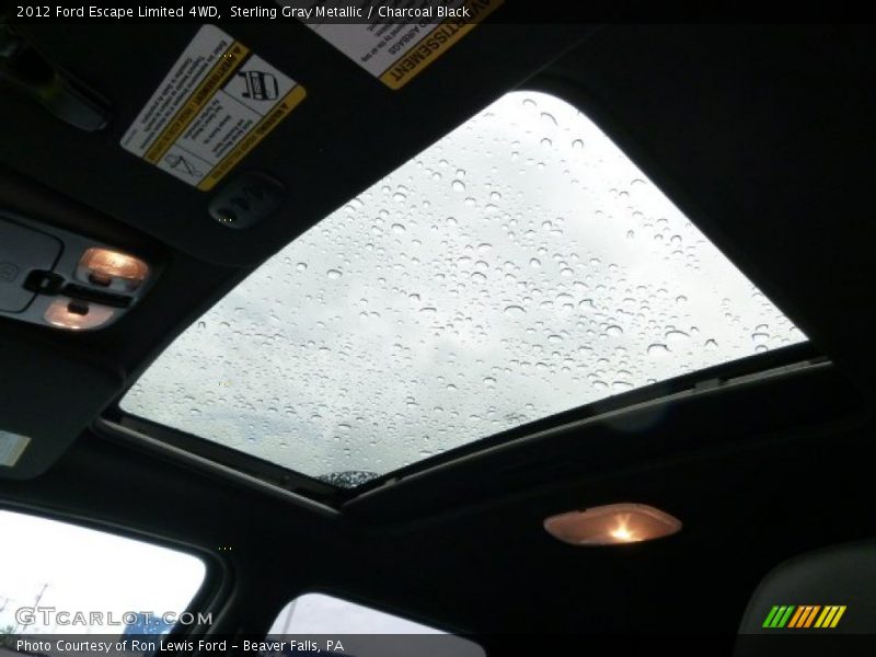 Sterling Gray Metallic / Charcoal Black 2012 Ford Escape Limited 4WD