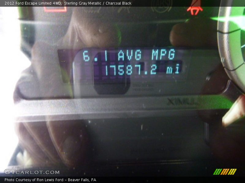 Sterling Gray Metallic / Charcoal Black 2012 Ford Escape Limited 4WD
