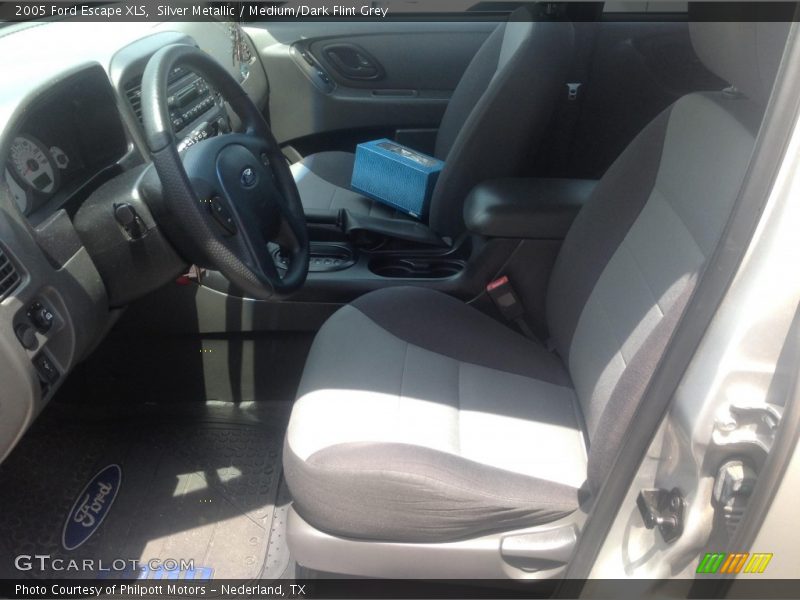 Silver Metallic / Medium/Dark Flint Grey 2005 Ford Escape XLS