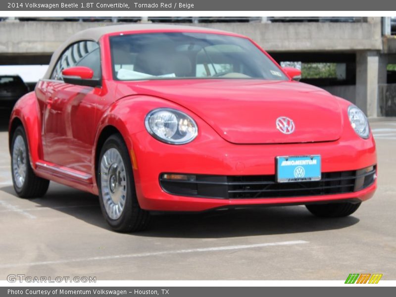 Tornado Red / Beige 2014 Volkswagen Beetle 1.8T Convertible