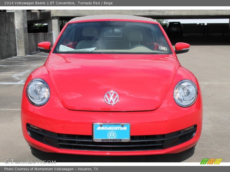 Tornado Red / Beige 2014 Volkswagen Beetle 1.8T Convertible