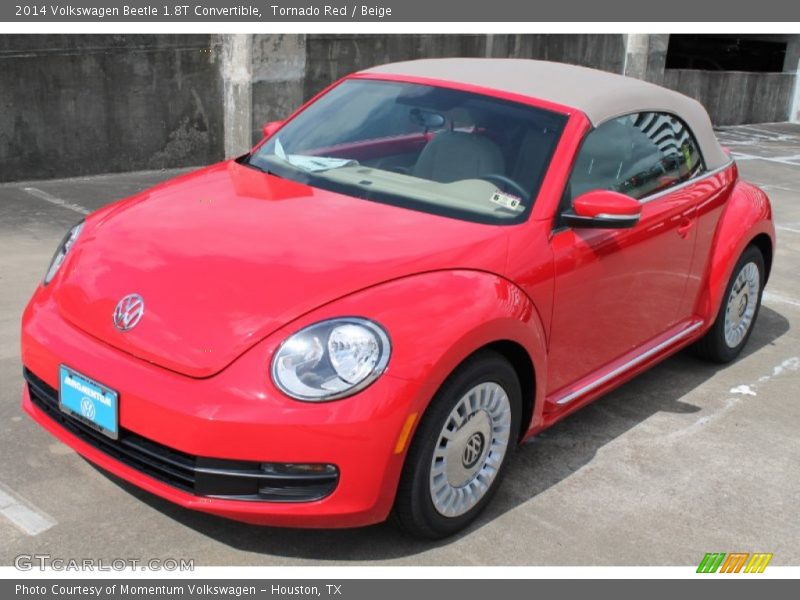 Tornado Red / Beige 2014 Volkswagen Beetle 1.8T Convertible