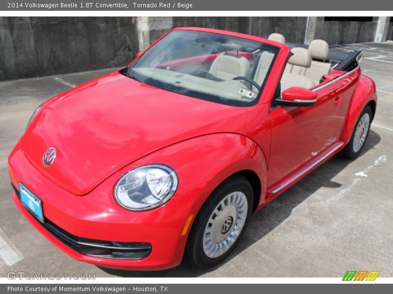 Tornado Red / Beige 2014 Volkswagen Beetle 1.8T Convertible