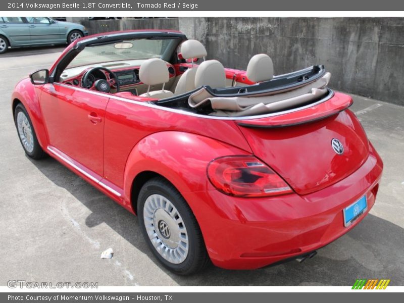 Tornado Red / Beige 2014 Volkswagen Beetle 1.8T Convertible