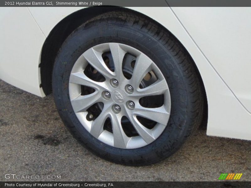 Shimmering White / Beige 2012 Hyundai Elantra GLS