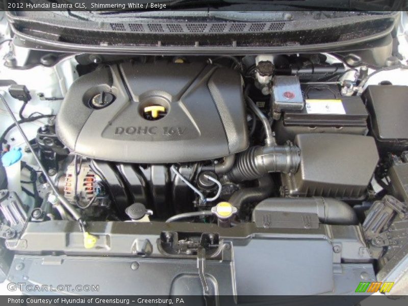 Shimmering White / Beige 2012 Hyundai Elantra GLS