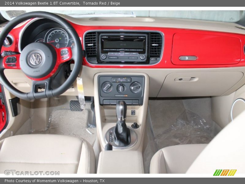 Tornado Red / Beige 2014 Volkswagen Beetle 1.8T Convertible