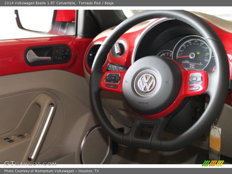 Tornado Red / Beige 2014 Volkswagen Beetle 1.8T Convertible