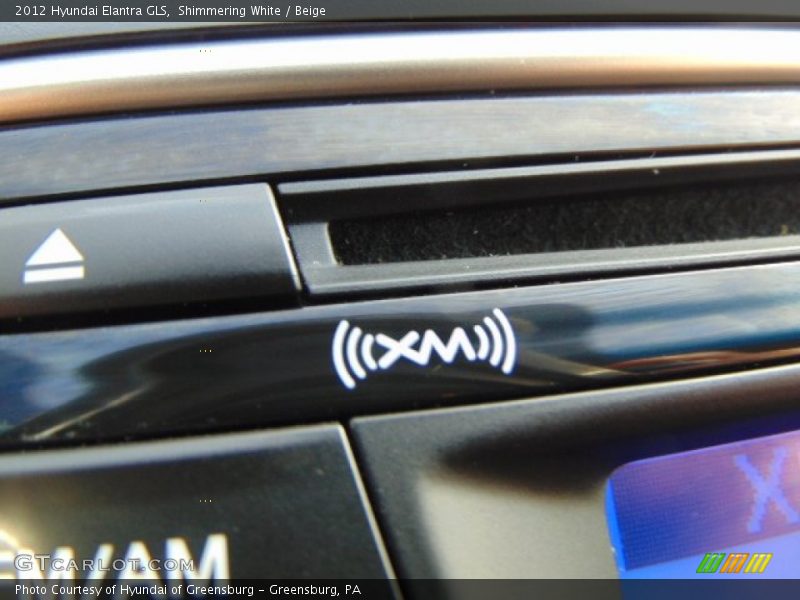 Shimmering White / Beige 2012 Hyundai Elantra GLS