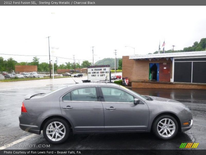 Sterling Grey Metallic / Charcoal Black 2012 Ford Fusion SEL