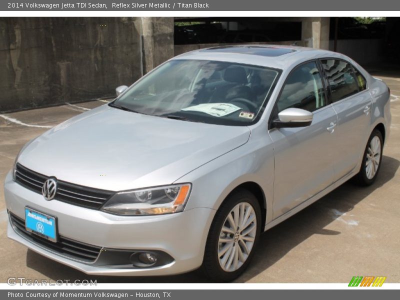 Reflex Silver Metallic / Titan Black 2014 Volkswagen Jetta TDI Sedan