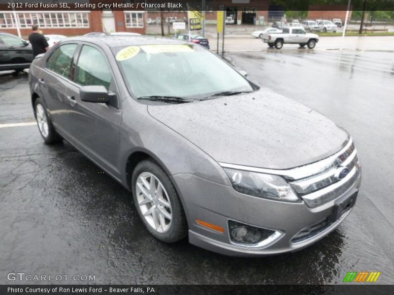 Sterling Grey Metallic / Charcoal Black 2012 Ford Fusion SEL