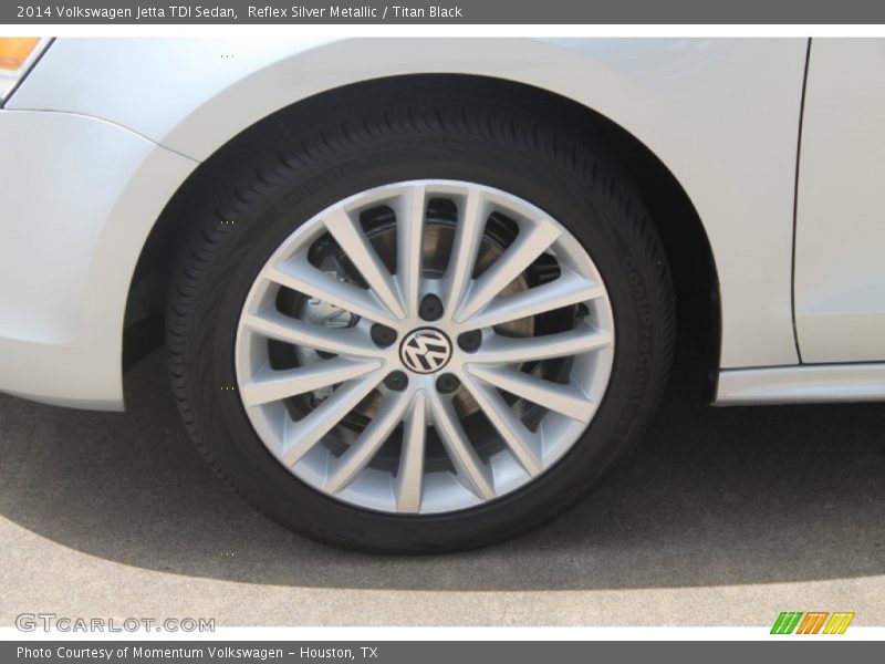 Reflex Silver Metallic / Titan Black 2014 Volkswagen Jetta TDI Sedan