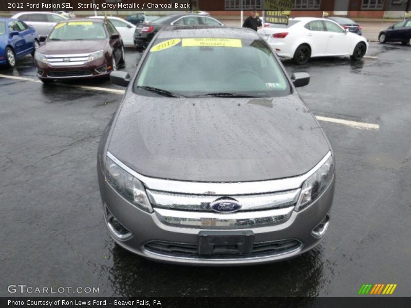 Sterling Grey Metallic / Charcoal Black 2012 Ford Fusion SEL