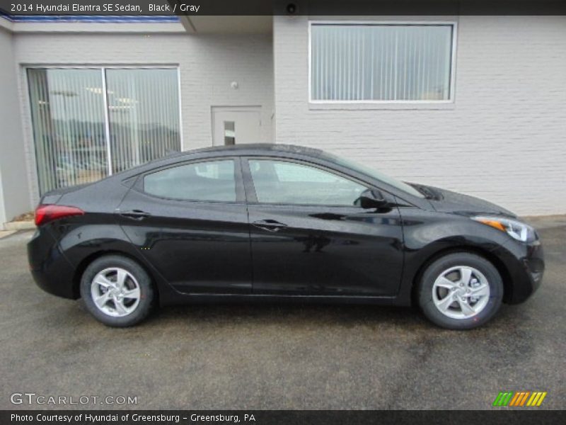 Black / Gray 2014 Hyundai Elantra SE Sedan
