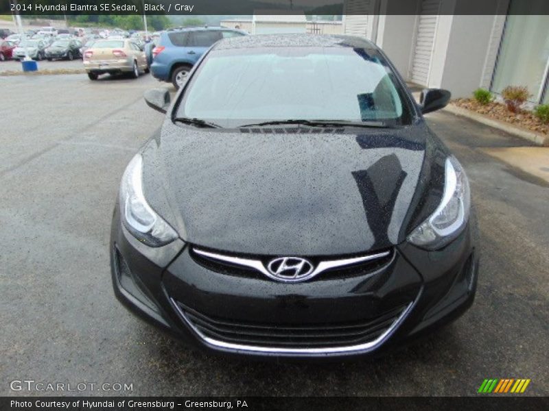 Black / Gray 2014 Hyundai Elantra SE Sedan