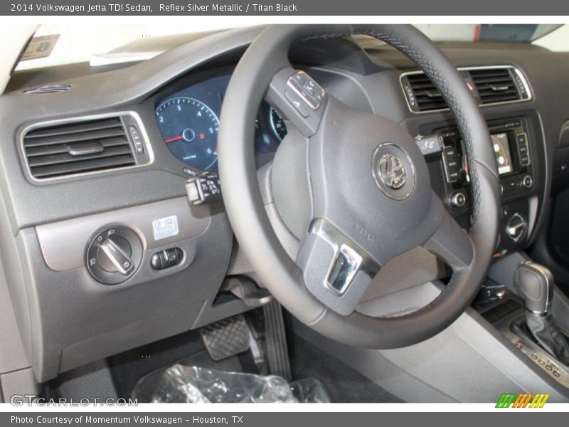 Reflex Silver Metallic / Titan Black 2014 Volkswagen Jetta TDI Sedan