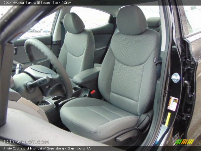 Black / Gray 2014 Hyundai Elantra SE Sedan