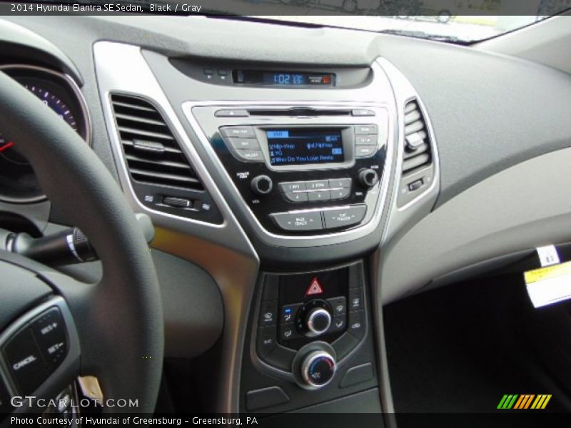 Black / Gray 2014 Hyundai Elantra SE Sedan