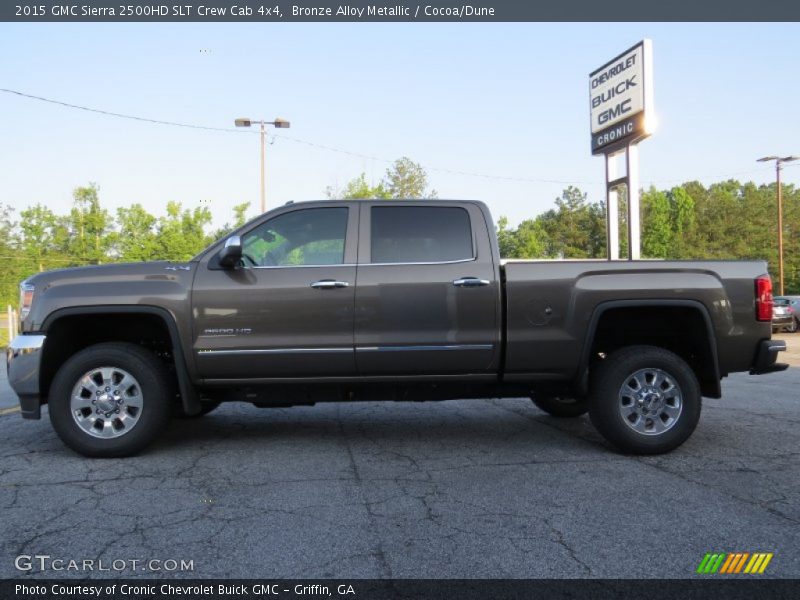 Bronze Alloy Metallic / Cocoa/Dune 2015 GMC Sierra 2500HD SLT Crew Cab 4x4