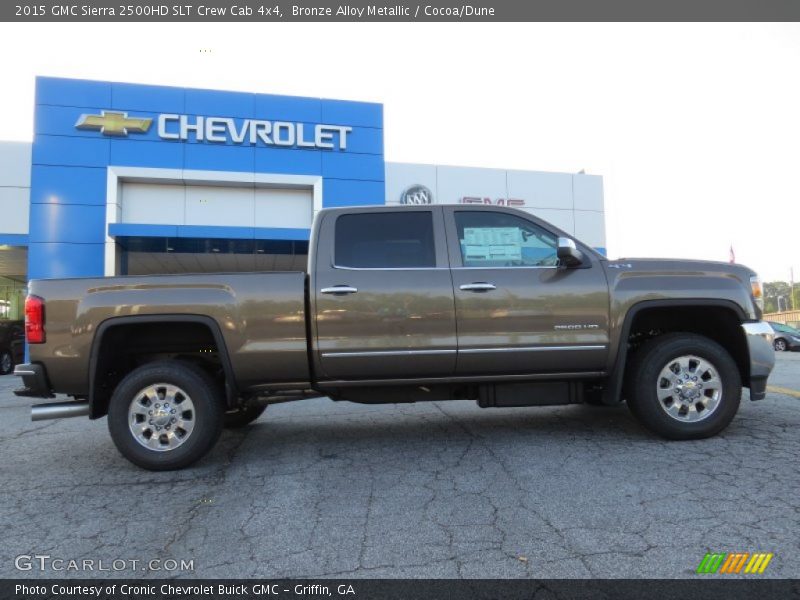 Bronze Alloy Metallic / Cocoa/Dune 2015 GMC Sierra 2500HD SLT Crew Cab 4x4