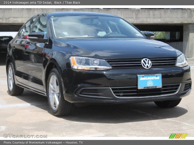 Black / Titan Black 2014 Volkswagen Jetta TDI Sedan