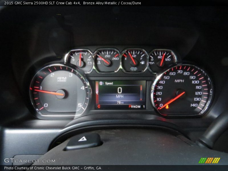 Bronze Alloy Metallic / Cocoa/Dune 2015 GMC Sierra 2500HD SLT Crew Cab 4x4
