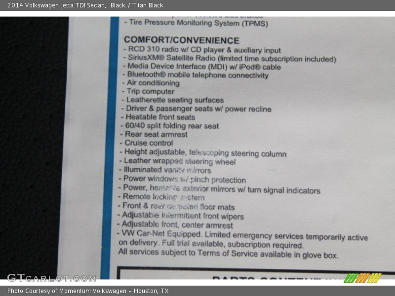 Black / Titan Black 2014 Volkswagen Jetta TDI Sedan