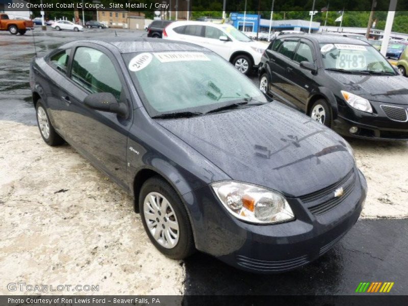 Slate Metallic / Gray 2009 Chevrolet Cobalt LS Coupe