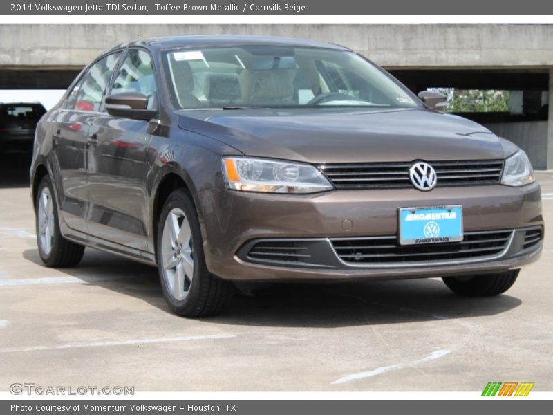 Toffee Brown Metallic / Cornsilk Beige 2014 Volkswagen Jetta TDI Sedan