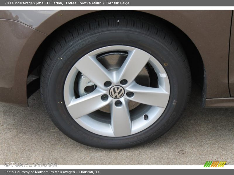 Toffee Brown Metallic / Cornsilk Beige 2014 Volkswagen Jetta TDI Sedan